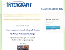 Tablet Screenshot of intergraph.walkertracker.com
